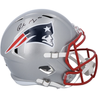 Drake Maye Autographed New England Patriots Full Size Speed Helmet Fanatics
