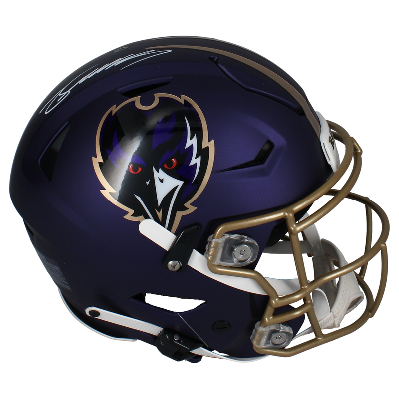 Zay Flowers Autographed Ravens Alternate Authentic Speedflex Helmet Beckett