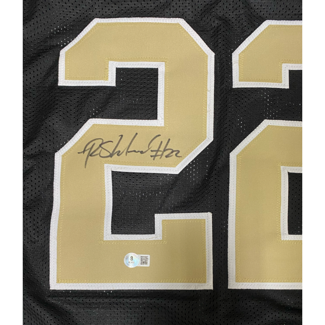 Rashid Shaheed of the New Orleans Saints Autographed Custom Black Jersey Beckett