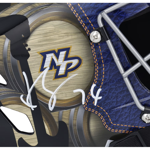 Juuse Saros Autographed Nashville Predators Replica Mask Fanatics