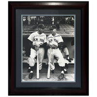 Mickey Mantle / Joe DiMaggio Autographed Yankees 16" x 20" Photograph JSA