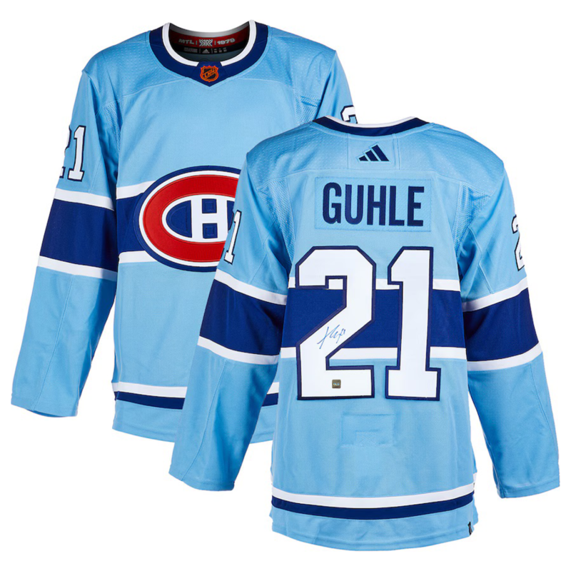 Kaiden Guhle Autographed Montreal Canadiens Adidas Reverse Retro 2.0 Jersey COJO