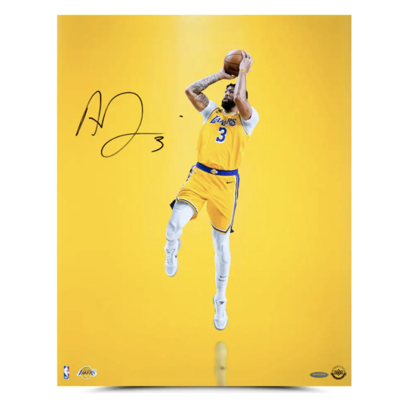 Anthony Davis Autographed Lakers Yellow "Isolation" 16x20 Photo UDA