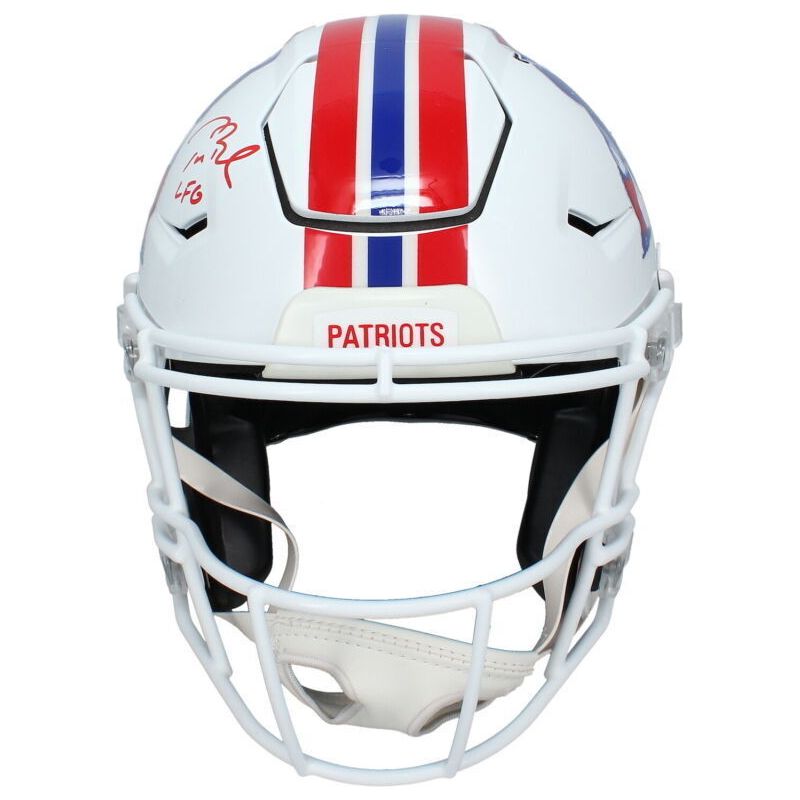 Tom Brady Autographed "LFG" Patriots TB SpeedFlex Helmet Fanatics LE 17/25