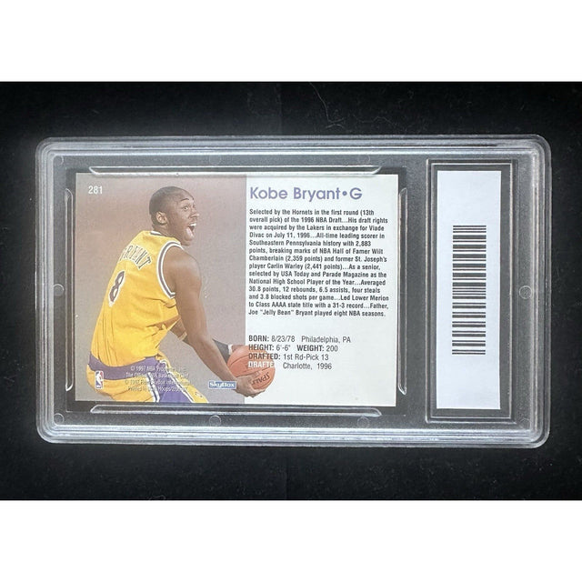 KOBE BRYANT 1996 NBA Hoops #1 Draft Pick Rookie Card RC Lakers MCA Gem Mint 10