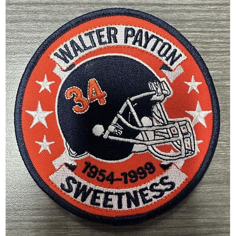 Walter Payton of the Chicago Bears 4" 1954-1999 Commemorative Sweetness Patch