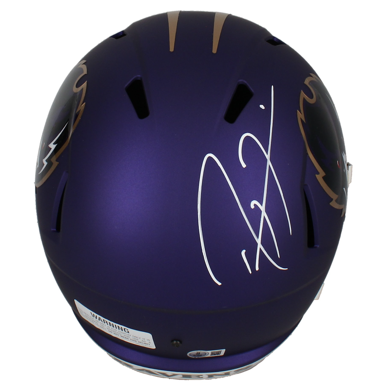 Ray Lewis Autographed Ravens 2024 Alt. Speed Full Size Helmet Beckett Witnessed
