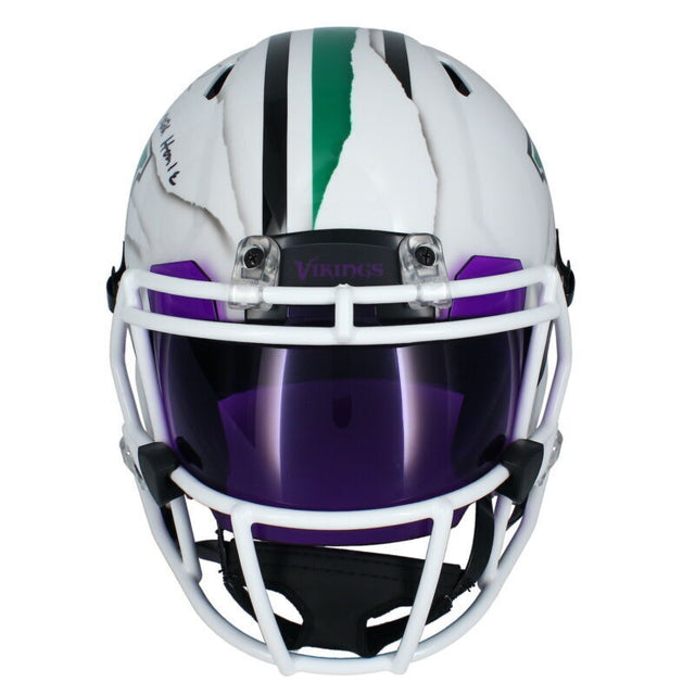 Randy Moss Autographed Minnesota Vikings "Straight Cash Homie" ECC Rip Authentic Helmet Fanatics