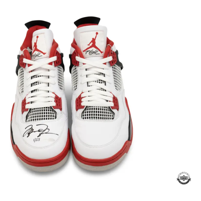 Michael Jordan Autographed Chicago Bulls Nike 4 Retro 'Fire Red' 2020 Shoes UDA LE 23