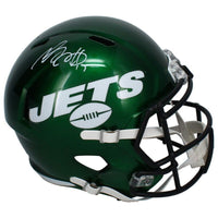 Davante Adams Autographed New York Jets Throwback Full Size Speed Helmet Beckett