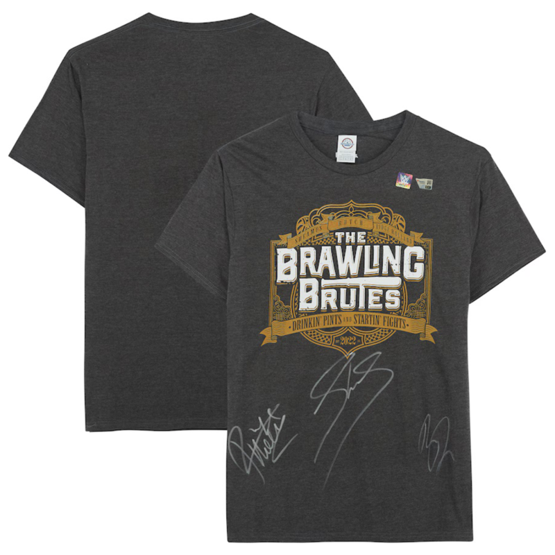 Sheamus, Butch, and Holland Autographed WWE The Brawling Brutes Shirt Fanatics