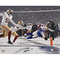 Josh Allen Autographed Buffalo Bills "Diving TD In The Snow" 16" x 20" Photo Fanatics
