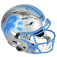 Jahmyr Gibbs Autographed 2023 1st Rd Pick Lions SpeedFlex Helmet Fanatics LE 25