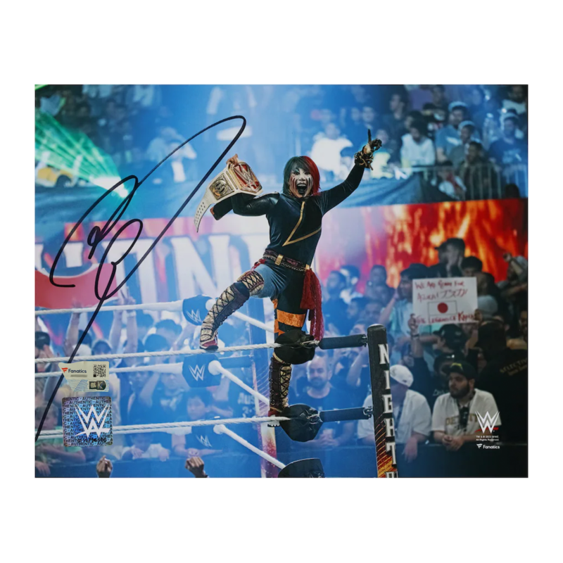 Asuka Autographed WWE 2023 Night of Champions 8" x 10" Photograph Fanatics