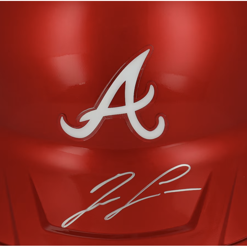 Ronald Acuna Jr. Autographed Braves Alternate Chrome Batting Helmet Fanatics