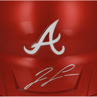 Ronald Acuna Jr. Autographed Braves Alternate Chrome Batting Helmet Fanatics