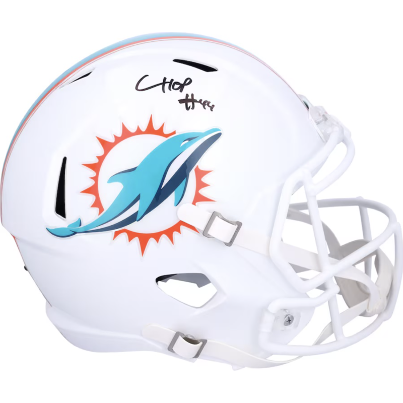 Chop Robinson Autographed Miami Dolphins Full Size Speed Helmet Fanatics