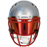 Tom Brady, Gronkowski, Edelman +4 Signed New England Patriots Speed Helmet Fanatics LE 8/12