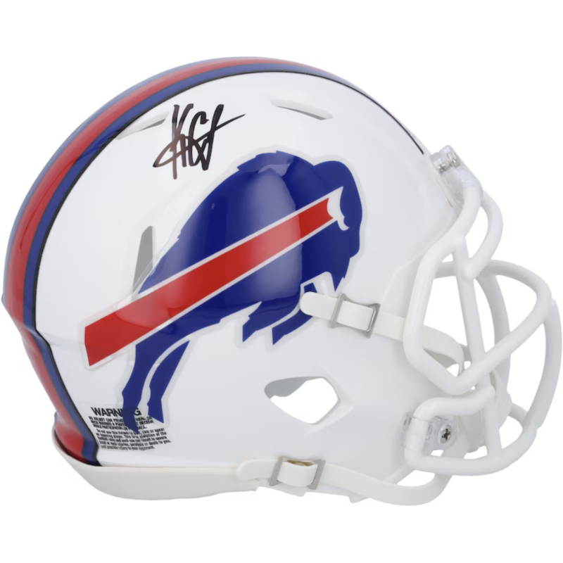 Keon Coleman Autographed Buffalo Bills Mini Speed Helmet Fanatics