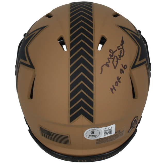 Mel Renfro Autographed "HOF 96" Cowboys STS Mini Helmet Beckett