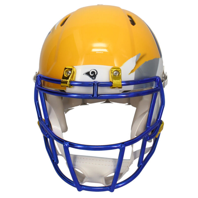 Jared Goff Signed Rams / Cal Bears Custom Painted Authentic Helmet Fanatics