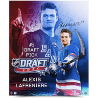 Alexis Lafreniere Autographed New York Rangers Draft Day 20" x 24" Photo UDA