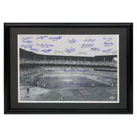 Brooklyn Dodgers Autographed Duke Snider + 25 Signature 16" x 20" Framed Photo PSA