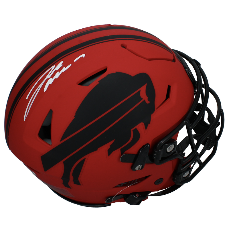 Josh Allen Autographed Buffalo Bills 'RAVE' Authentic Riddell Speedflex Helmet Beckett