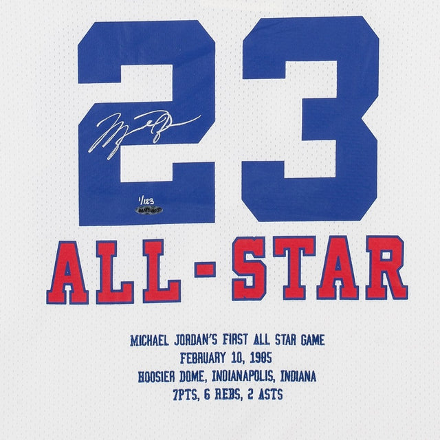 MICHAEL JORDAN Signed Embroidered 1985 NBA All Star Authentic Jersey UDA LE 123