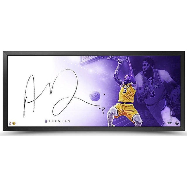 Anthony Davis Autographed Los Angeles Lakers 46" x 20" Framed The Show UDA