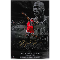 MICHAEL JORDAN Autographed Chicago Bulls "Poster 1998" 24" x 36" Photograph UDA LE 98