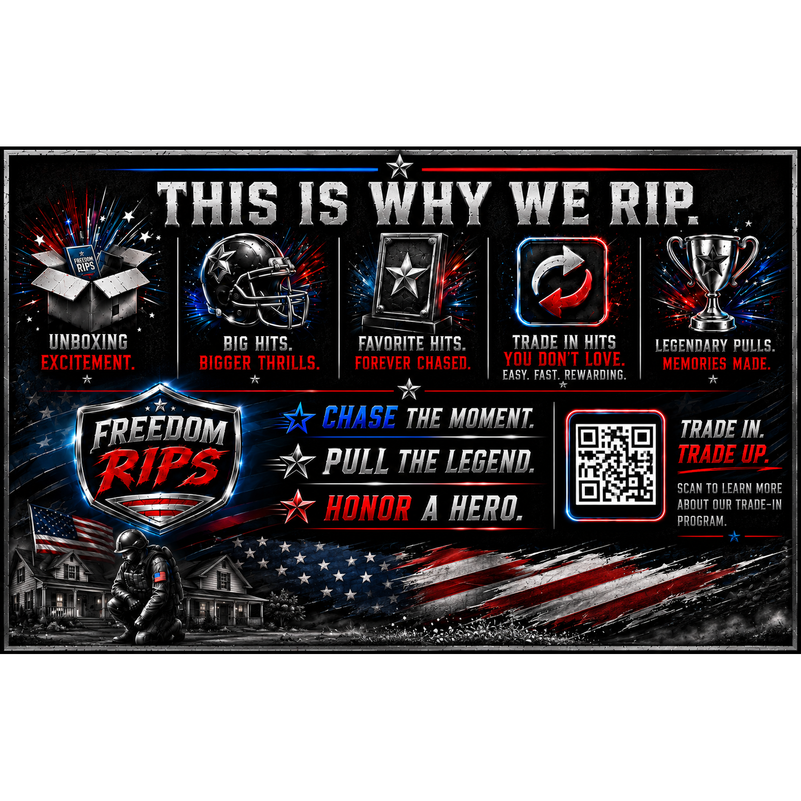 Freedom Rips MINI Helmet Series Mystery Box