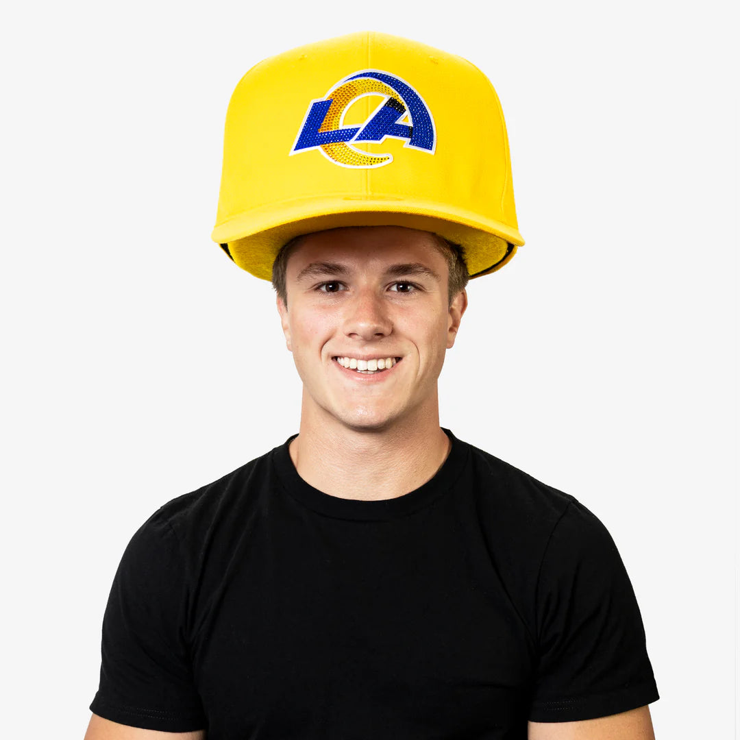 Oversized SUPER FAN HAT in Yellow Los Angeles Rams (Fun Gift / Great for autographs)