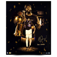 Anthony Davis Autographed Lakers "2020 Champs" 20" x 24" Photograph UDA LE 100