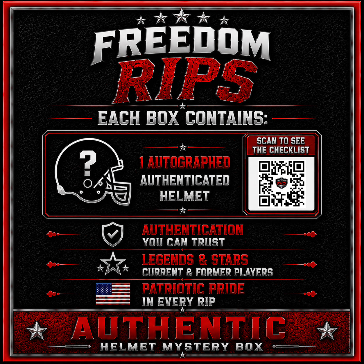 Freedom Rips AUTHENTIC Helmet Series Mystery Box