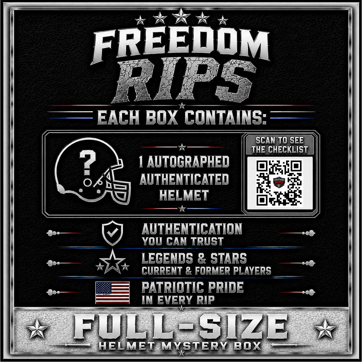 Freedom Rips FULL-SIZE Helmet Series Mystery Box