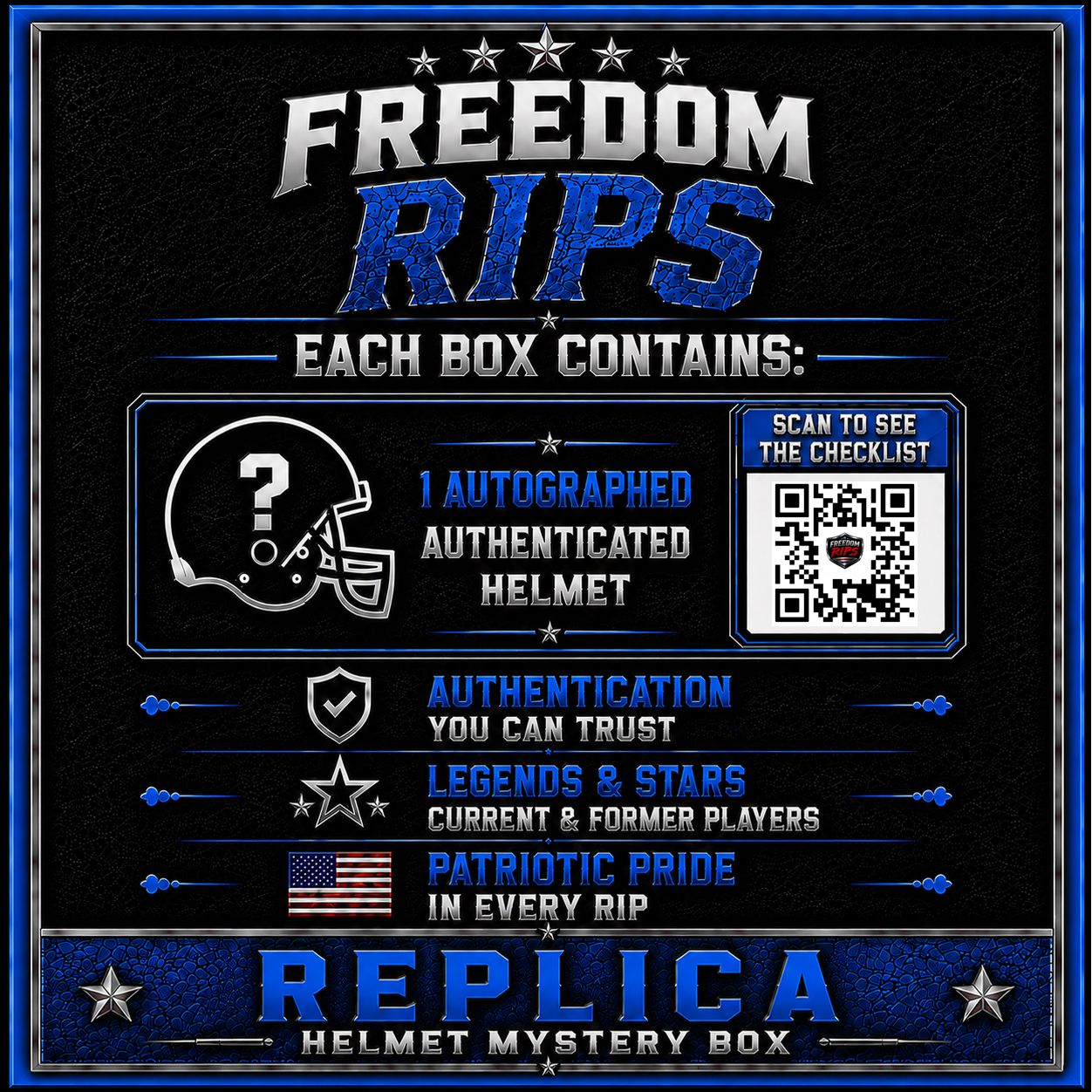 Freedom Rips REPLICA Helmet Series Mystery Box