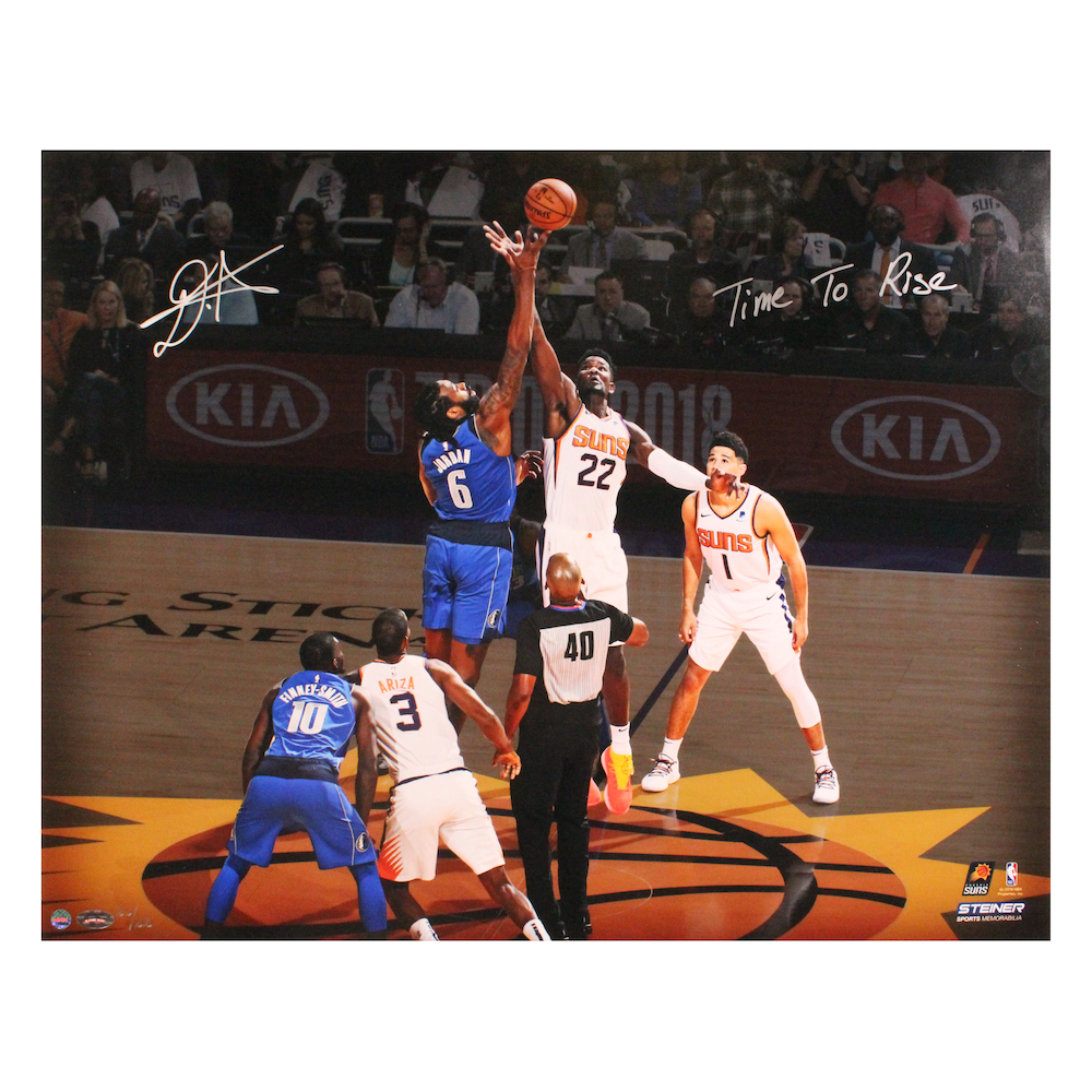DEANDRE AYTON Autographed Phoenix Suns "Time To Rise" 16"x20" Tip Off Photograph GDL LE 22/22
