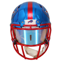 Josh Allen Autographed Chromed Bills Speed Authentic Helmet Beckett GDL LE 17/17