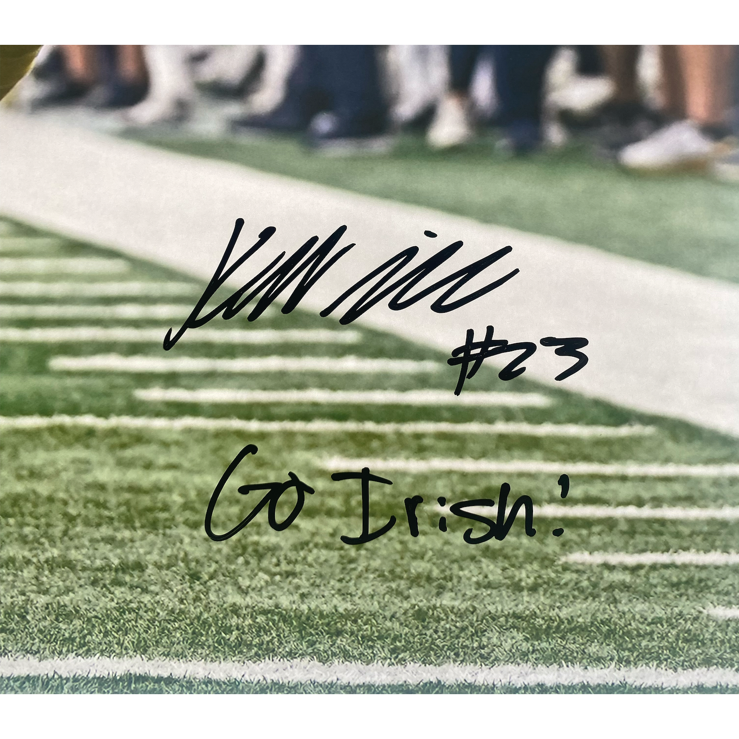 Kyren Williams Autographed "Go Irish" 16" x 20" Photo Beckett / GDL LE 23/23