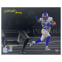 Kyren Williams Autographed Rams "Stiff Arm" 11" x 14" Photo Beckett GDL LE 1/50