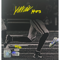 Kyren Williams Autographed Rams "Stiff Arm" 11" x 14" Photo Beckett GDL LE 50/50