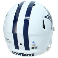 Brandon Aubrey Autographed/Triple Inscribed Dallas Cowboys White 2022 Alternate Speed Full Size Helmet Beckett LE 17/17