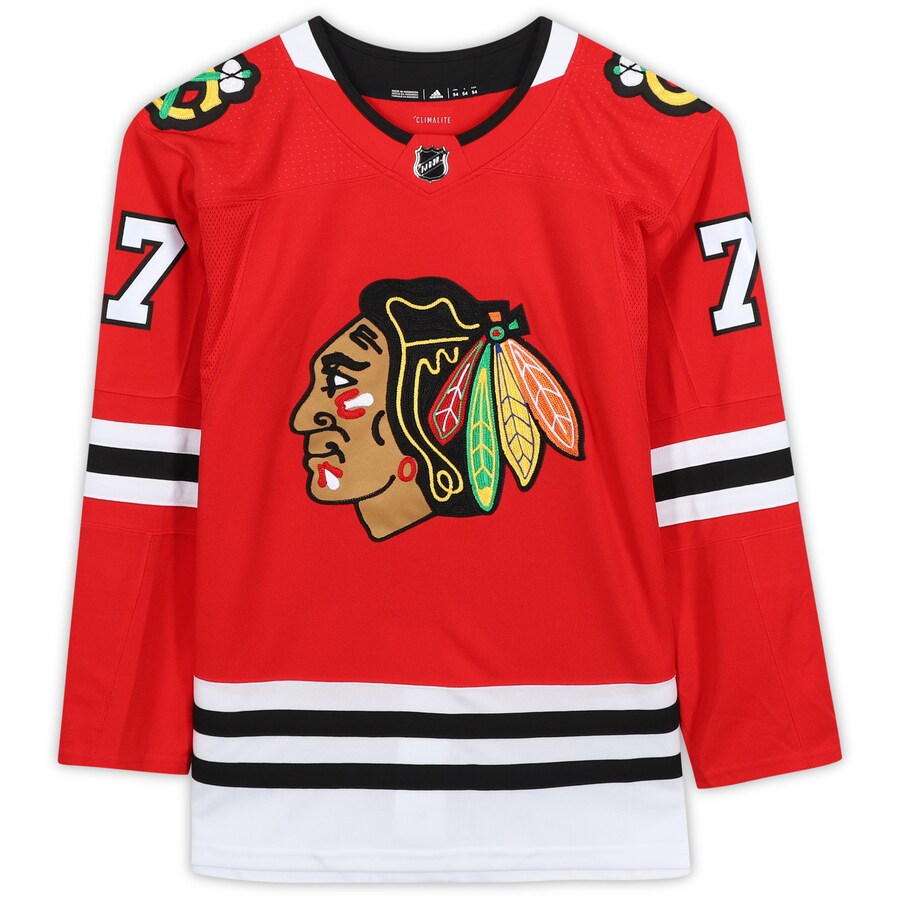 KIRBY DACH Autographed "NHL Debut" Chicago Blackhawks Authentic Adidas Jersey FANATICS