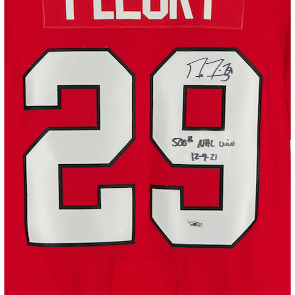 MARC-ANDRE FLEURY Autographed 500th NHL Win Chicago Blackhawks Authentic Jersey FANATICS