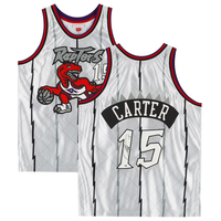 Vince Carter Autographed Toronto Raptors M&N Platinum Swingman Jersey Fanatics