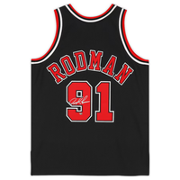 Dennis Rodman Autographed Chicago Bulls Black M&N Authentic Jersey Fanatics