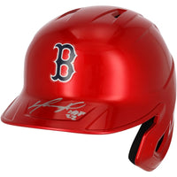 David Ortiz Autographed Boston Red Sox "HOF 22" Red Sox Chrome Batting Helmet Fanatics