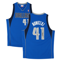 Dirk Nowitzki Autographed "HOF 23" Dallas Mavericks 1998 Blue Nike Jersey Fanatics