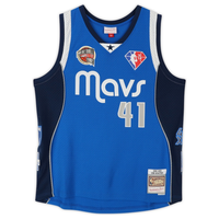 Dirk Nowitzki Autographed HOF Patch Dallas Mavericks Blue Nike Jersey Fanatics